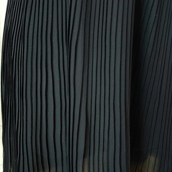 XXi Forever 21 dress cocktail black chiffon back zip & tie sleeveless sz sml - Picture 11 of 15